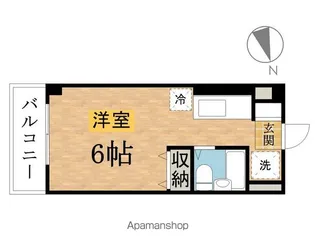 エステート北野【202号室】の間取り