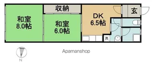 コーポヨコイ【106号室】の間取り