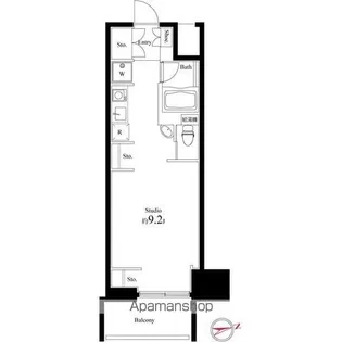 スクエアガーデン池袋【7階】の間取り