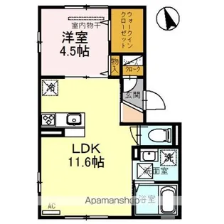 プルーニャ【1階】の間取り