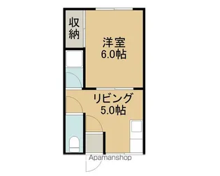 レジデンス八幡【K号室】の間取り