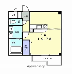 グレイシャス上田【2階】の間取り