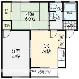 セジュール・ペイサージュ【205号室】の間取り
