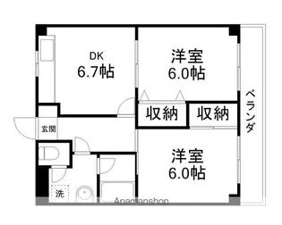 M’カルミア【2階】の間取り