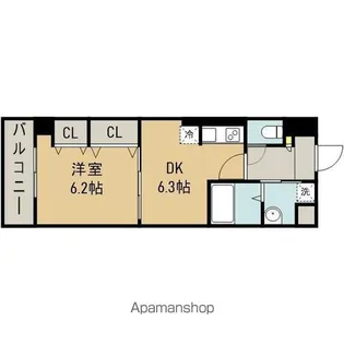 エスポアール蘆花公園【6階】の間取り