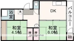 松富団地11号棟【106号室】の間取り