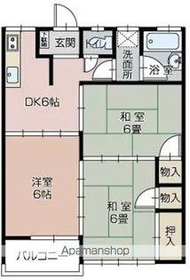 ヴィレッジ足門【1階】の間取り