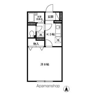 グリーンライフ桂木 A【1階】の間取り