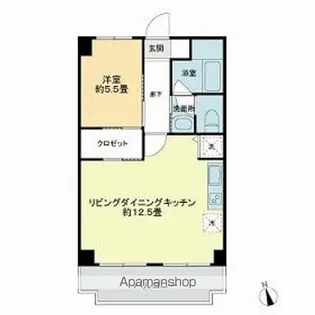 ライオンズマンション調布国領【2階】の間取り