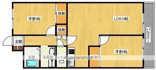 おりおのサニーハイツ【4階】の間取り