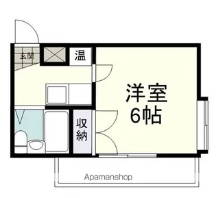 1Kの間取り画像