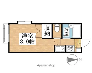 ローズガーデン【101号室】の間取り