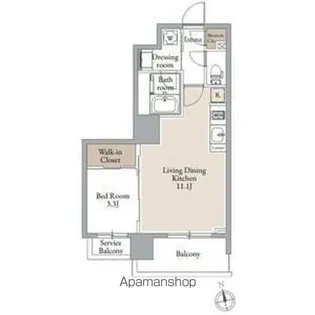 シーズンフラッツSENDAI EAST【12階】の間取り