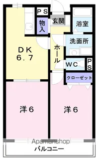 リヴハウスA【2階】の間取り