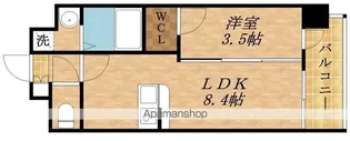 LUMINOUS三国本町 (旧 レジュールアッシュ三国本町)【1113号室】の間取り