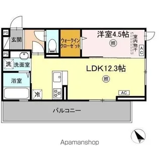 インフィニティ新八代【3階】の間取り