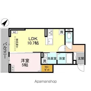 ノーブルラフィネ蕨【3階】の間取り