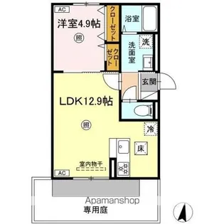 DーRESENA和田【1階】の間取り