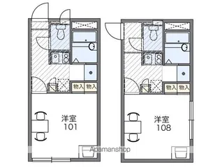 レオパレス敬愛【2階】の間取り