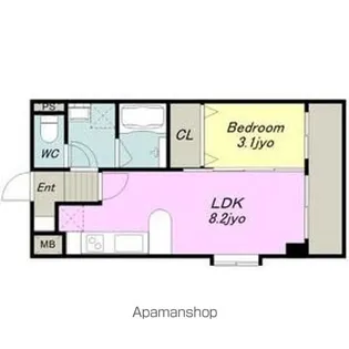 CASA DEL SOL【1階】の間取り