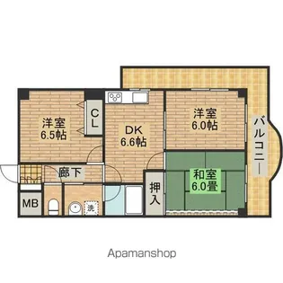 エミグラント平兵衛【2階】の間取り