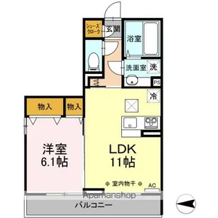 CANON 桜【1階】の間取り