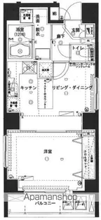 ハーモニーレジデンス浅草【4階】の間取り