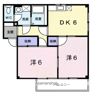 アンソレイエ【3階】の間取り