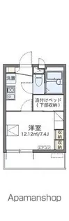 レオパレスオーテスワン【3階】の間取り