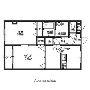 サフィール【102号室】の間取り