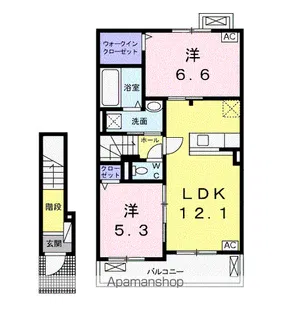 エトワールⅡ【2階】の間取り