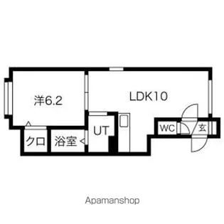 ヴィラ船見坂C棟【105号室】の間取り