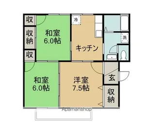 サニーヒルB【202号室】の間取り