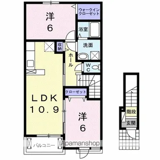 バウム ヴィラージュ【2階】の間取り
