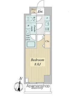 トゥールタ二日町【8階】の間取り