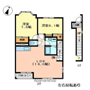 リィンフォース芙蓉【2階】の間取り