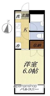 コーポ丁田【1階】の間取り
