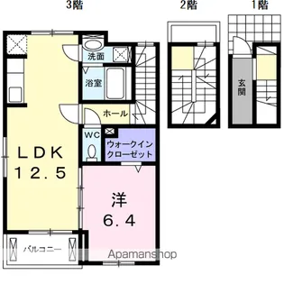 ピボットⅡ【3階】の間取り