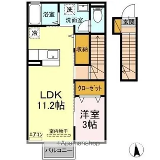 きらら 七番館【2階】の間取り