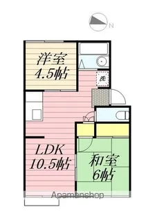 プレジールANⅡ【110号室】の間取り