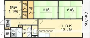グランドゥール緑ヶ丘【603号室】の間取り