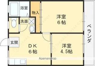 ファミリアⅠ【206号室】の間取り