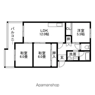 コーポウィステリア24【2階】の間取り