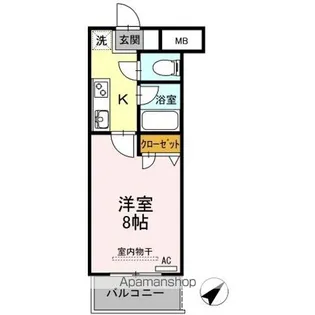 メゾン木の花【2階】の間取り