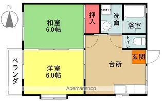 ドミール大原【2階】の間取り