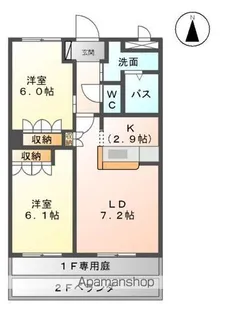 CENTURY椿B【1階】の間取り