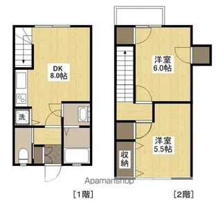 リベアード西十日市【1階】の間取り