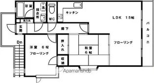 ヴァーナル・グリーン・ハウス【102号室】の間取り