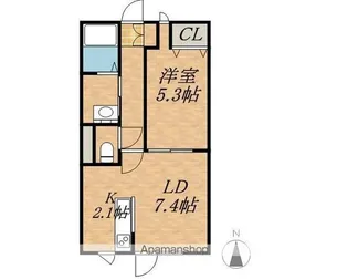 KS【1階】の間取り