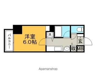 ロマネスク通町第2【503号室】の間取り